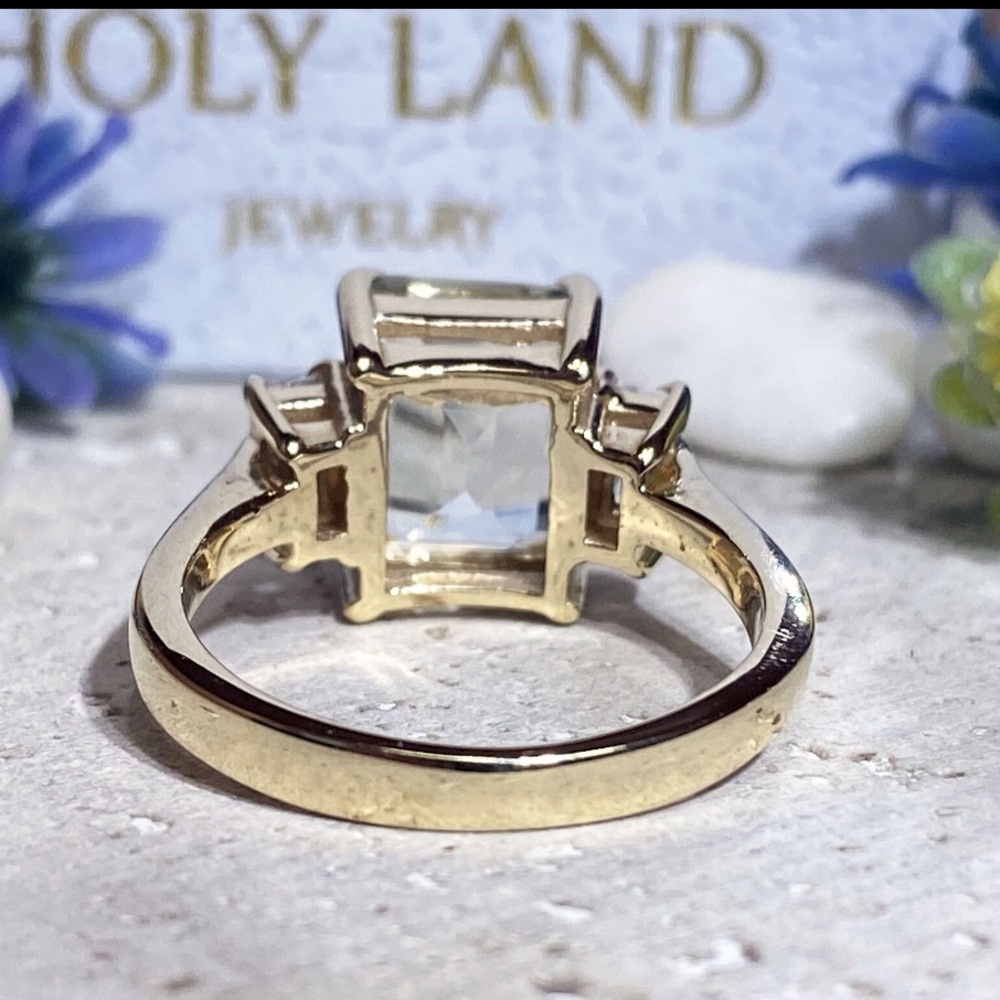 Green Amethyst Ring - Statement Ring - Silver Rin… - image 8